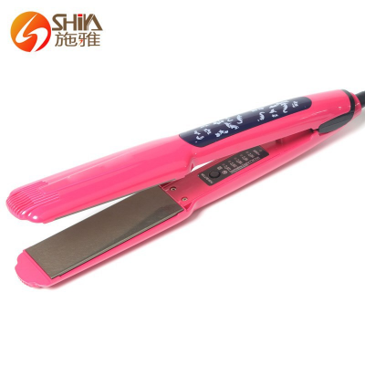 Salon Korean Titanium Plate Flat Iron Hair Straightener Professional Online Curler