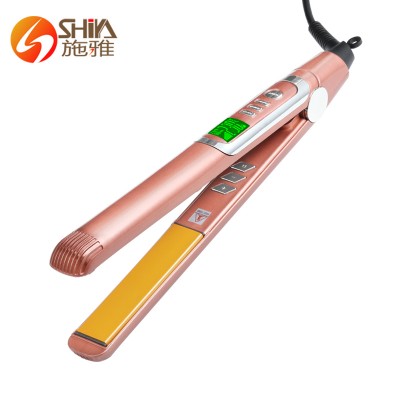 Hair Straightener Professional Titanium Flat Iron Private Label Boxs Curler Curling