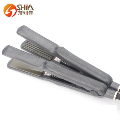 Private Label Flat Irons Wholesale Titanium Hair Straightener &curler For Women 2 in 1