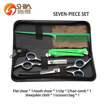 Professional Beauty Salon Hair Tiny Straight Sharpen  Steel Hair cutting Shears Barber Thinning Hair hairdressing Scissors Set