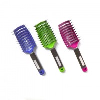 Medium Boar Bristle Hair Brush Nano Technic Men Hair Brushes Private Label